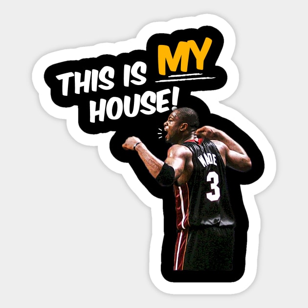 This Is My House Tee Sticker by jkazieva123